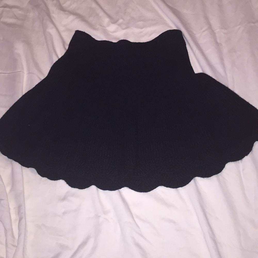 A line wool skirt